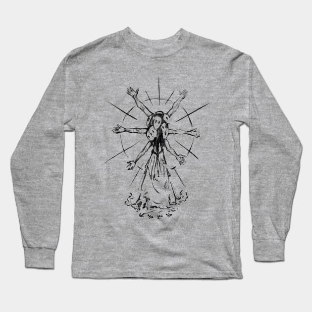 The Many Faced Merchant Long Sleeve T-Shirt by Trading Outpost 364